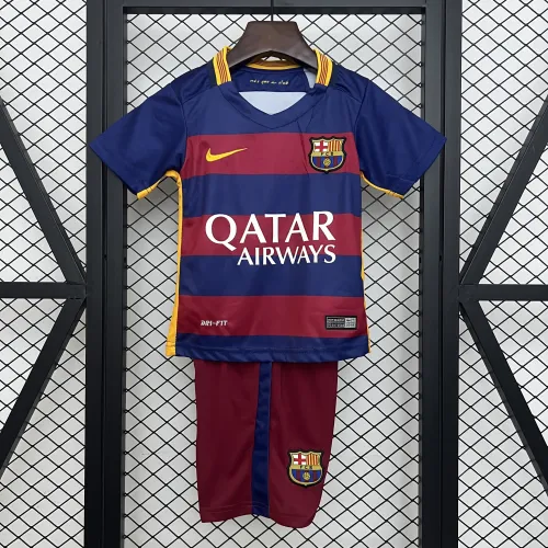 Kit 15/16 Barcelona Home Retro Kids