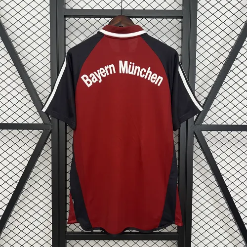 01/02 Bayern München Retro nach Hause rot Fußballtrikot