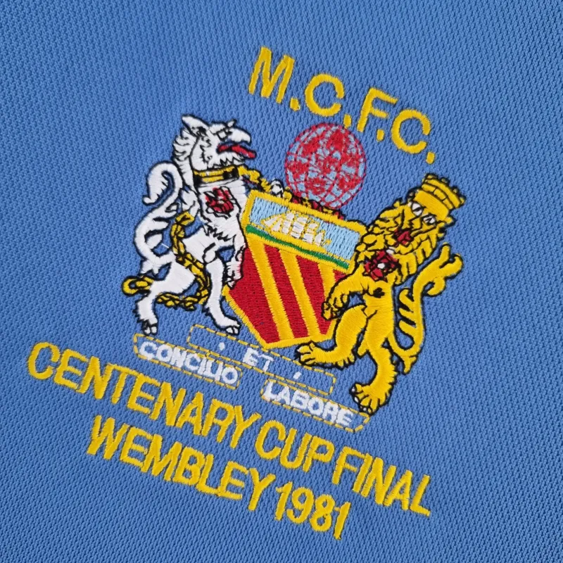 81/82 Manchester City Home Retro Soccer Jersey