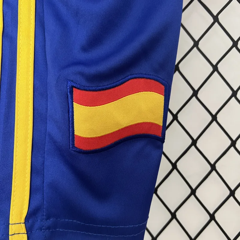 2010 World Cup Spain Home Retro kids Kit