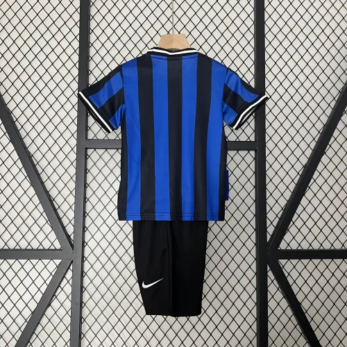 09/10 Inter Milan Retro home blue kids kit