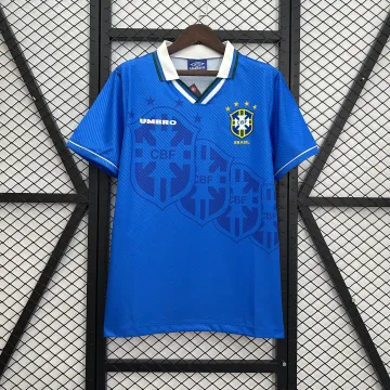 1993 Brasile Retro away maglia da calcio blu