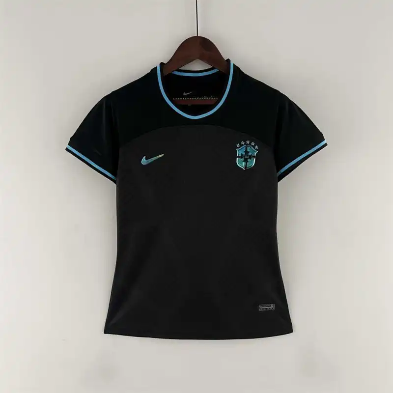 2022 World Cup Brazil Concept Black Women Women’s Soccer Jersey