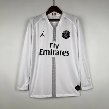 Maglia da calcio a maniche lunghe retrò nera PSG 18/19