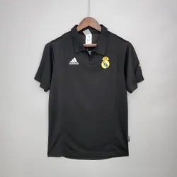 02/03 Real Madrid Champions League Retro Away black soccer jersey - product photo 02/03 Real Madrid Champions League Retro Away black soccer jersey product image