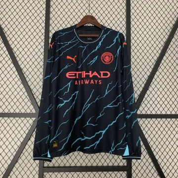 23/24 Maglia Manchester City terza trasferta manica lunga