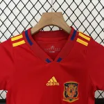 2010 World Cup Spain Home Retro kids Kit