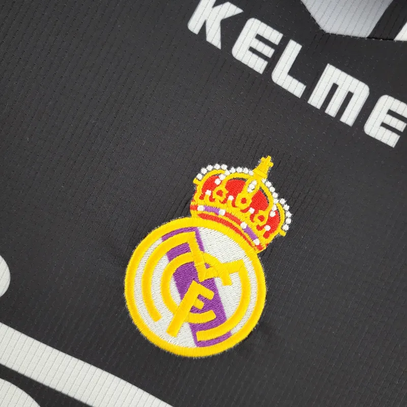 97/98 Real Madrid Retro Third away black soccer jersey