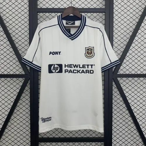 97-99 Tottenham Retro Home white soccer jersey