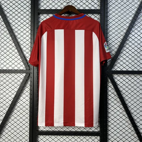 Maillot de football rétro domicile de l'Atlético Madrid 16/17