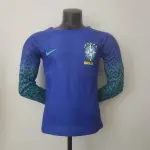 2022 World Cup Brazil Away Long Sleeves Player Version Jersey 2022 World Cup Brazil Away Long Sleeves Player Version Jersey