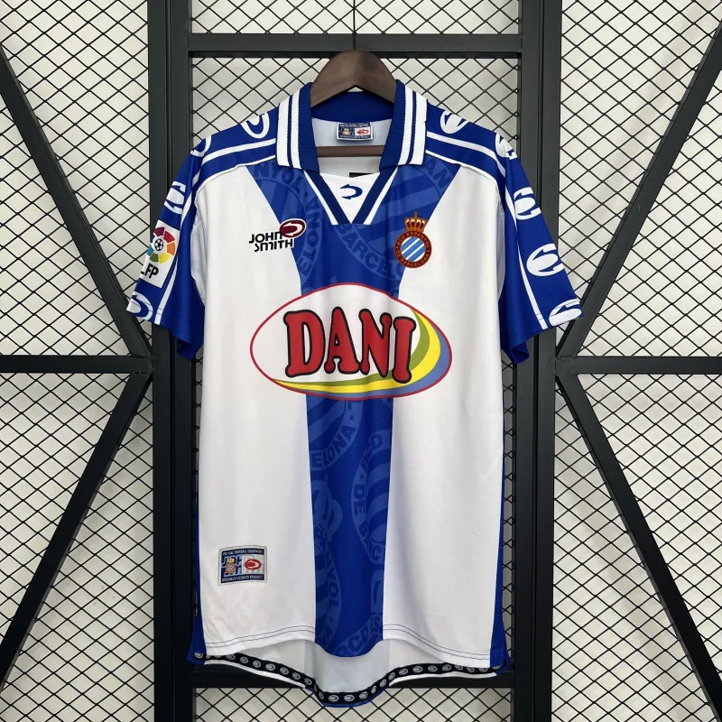 99/00 Espanyol Retro Home blue soccer jersey