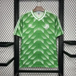 1990 Germany Away Retro Soccer jersey - product photo 1990 Germany Away Retro Men's Soccer jersey front, classic pattern, national crest.