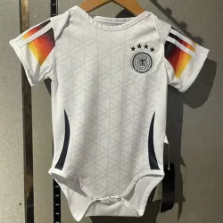 2024 Germany home baby Jersey - product photo 2024 Germany home baby Jersey front view, showing team crest and iconic design.