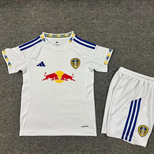 25-26 Leeds United home kids kit