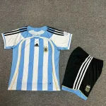 Campeonato do Mundo de 2006 Argentina Home Retro Kids Kit 2006 World Cup Argentina Home Retro Kids Kit