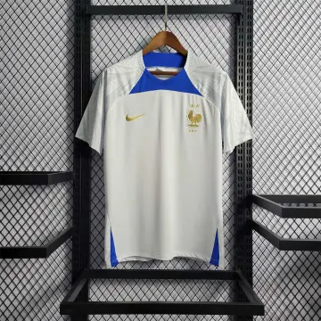 2022 Wereldkampioenschap Frankrijk Wit Training Voetbal Jersey