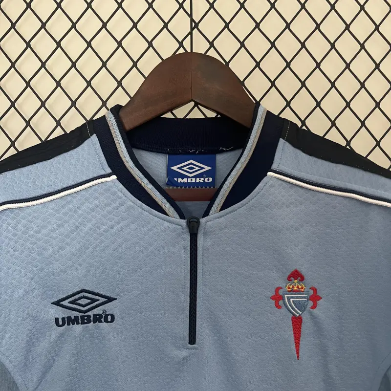 99/00 Celta Vigo Retro Home bleu maillot de foot