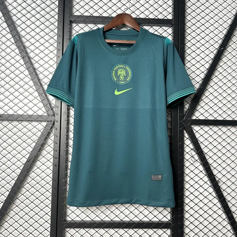 2025 Nigeria Away green soccer jersey