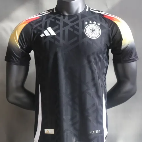 Camisola da Seleção Alemã 2024, Versão Especial para Jogadores, Preta