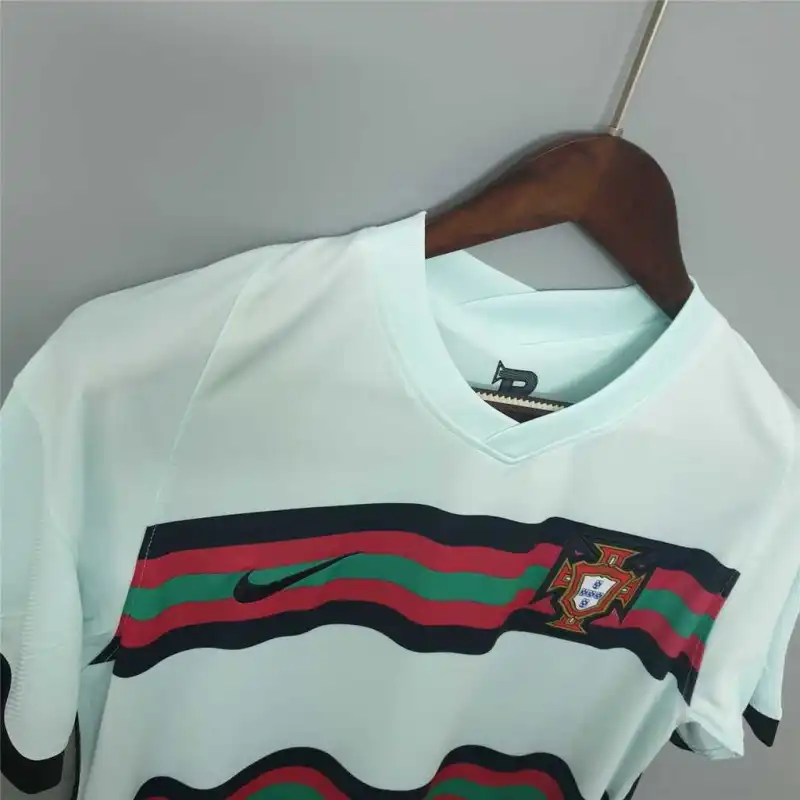 2020 Portugal away Retro white soccer jersey