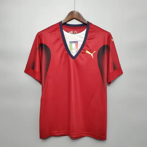 Copa del Mundo 2006 Italia Portero Rojo Retro Soccer Jersey