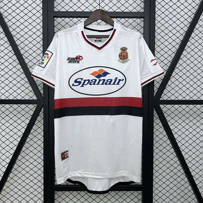 01/02 Mallorca Wit Retro Voetbal Trui