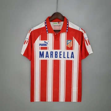 94/95 Atletico Madrid home Retro Soccer Jersey