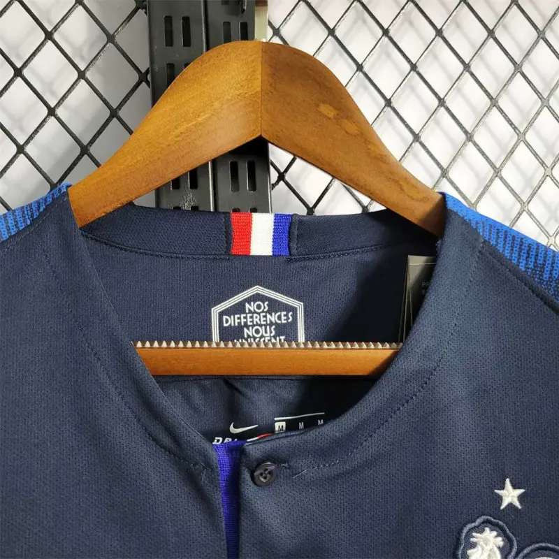 2018 World Cup France home Retro Soccer Jersey