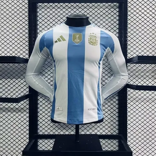 2024 Argentina Home Long Sleeve Player Version Jersey