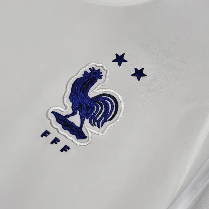 2020 France away Retro white Soccer Jersey