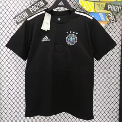 2024 Germany black bling logo Soccer Jersey - product photo 2024 Germany black bling logo Men's Soccer Jersey front, showcasing crest and design.