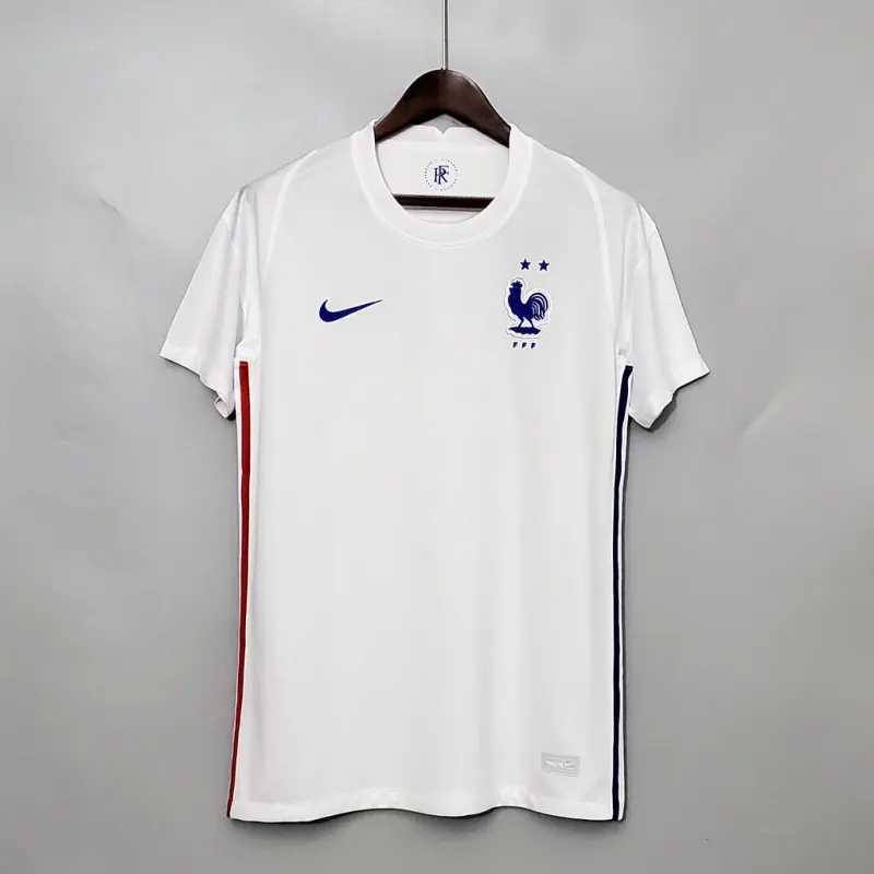 2020 France away Retro white Soccer Jersey