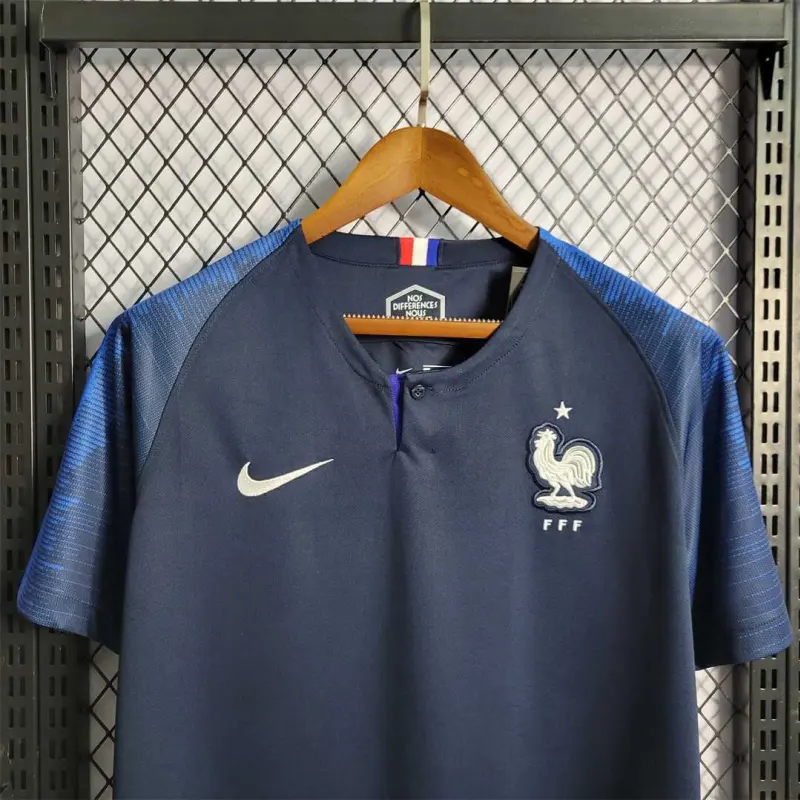 2018 World Cup France home Retro Soccer Jersey