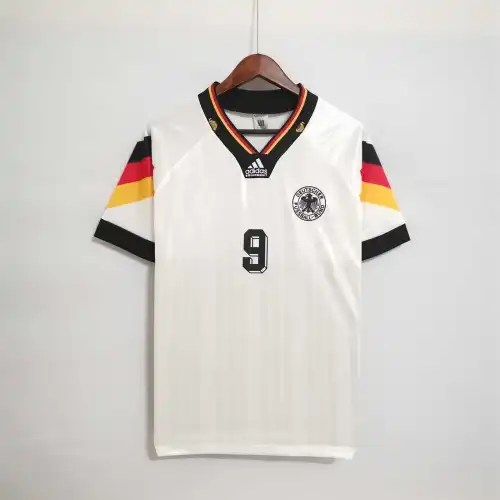 1992 Germania casa Maglia da calcio retrò