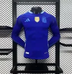 Camiseta de manga larga de la selección argentina para partidos fuera de casa, versión jugador, 2024 2024 Argentina Away Long Sleeve Player Version Jersey