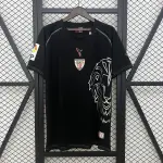05/08 Camisola de Futebol Retro Preta do Athletic Bilbao 05/08 Camisola de futebol preta retro do Athletic Bilbao