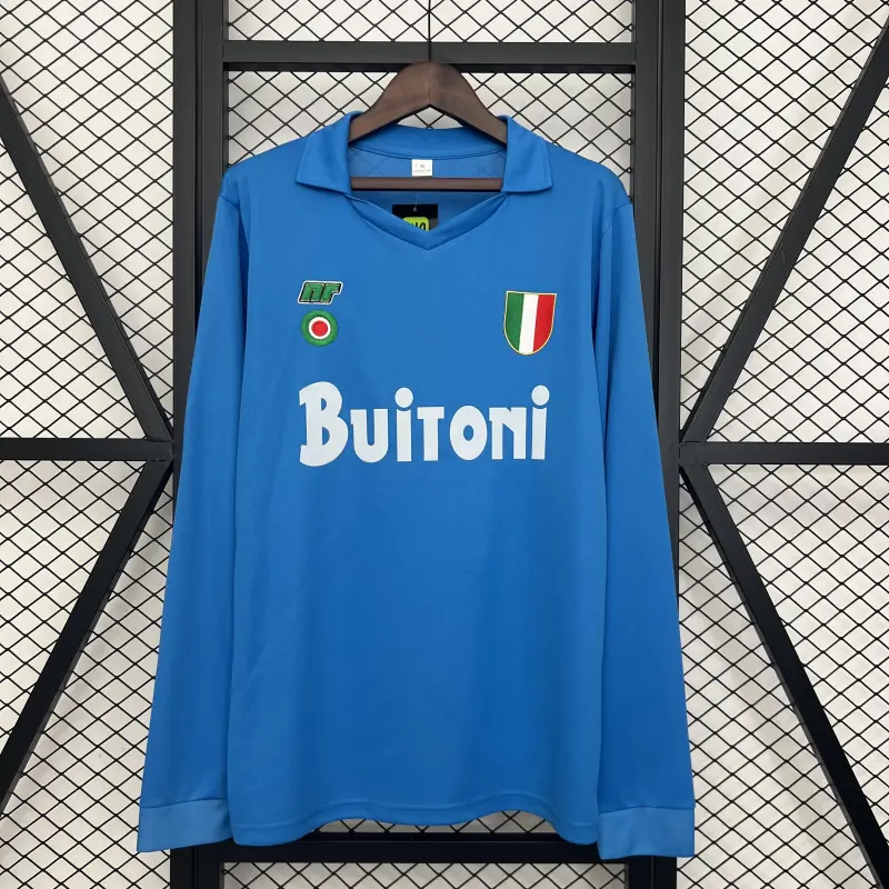 87/88 Napoli Home Retro Long Sleeve Jersey