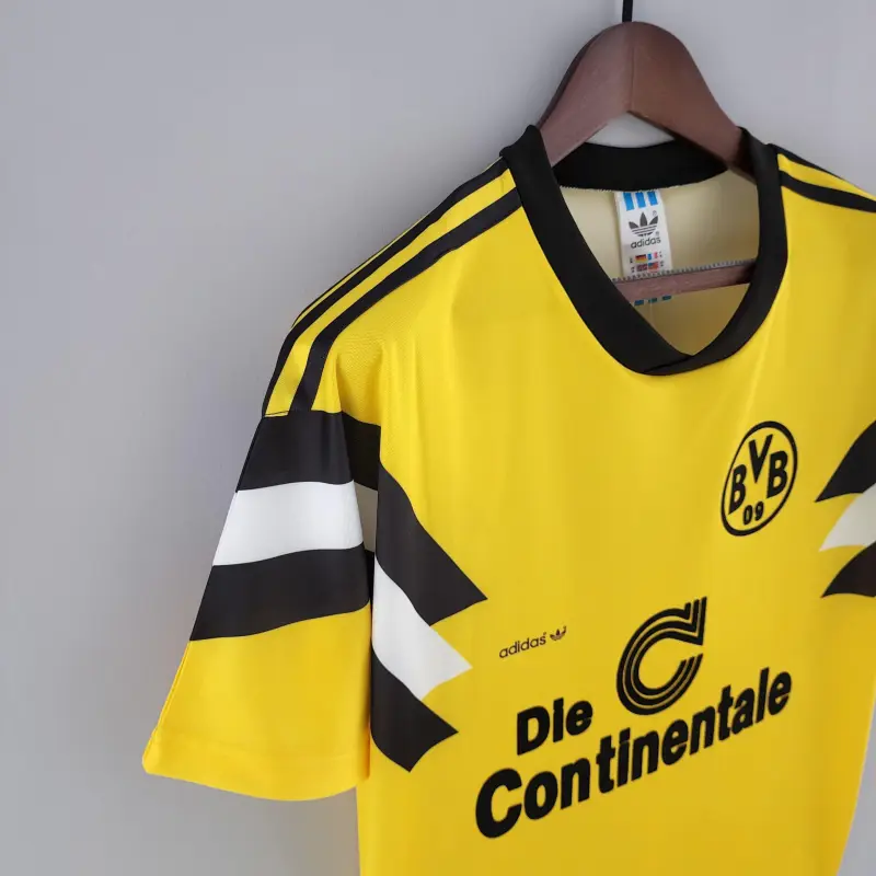 89/90 Borussia Dortmund home Retro Soccer Jersey