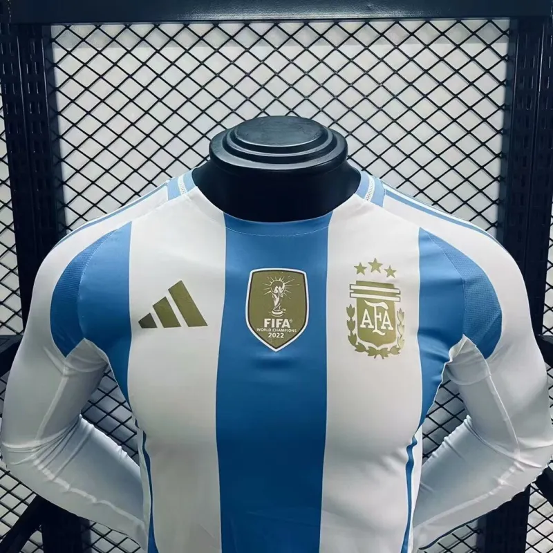 Maglia da gioco a maniche lunghe Argentina 2024 (versione per giocatori)