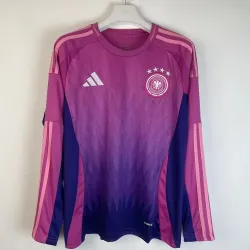 2024 Germany Away Long Sleeve Jersey - product photo 2024 Germany Away Long Sleeve Men's Jersey, front view showcasing crest and pattern.