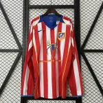 04/05 Atletico Madrid home Retro Long sleeve Jersey