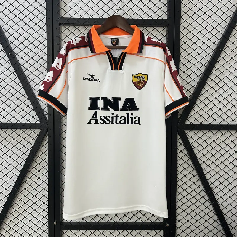 98/99 Roma Away Retro Soccer Jersey