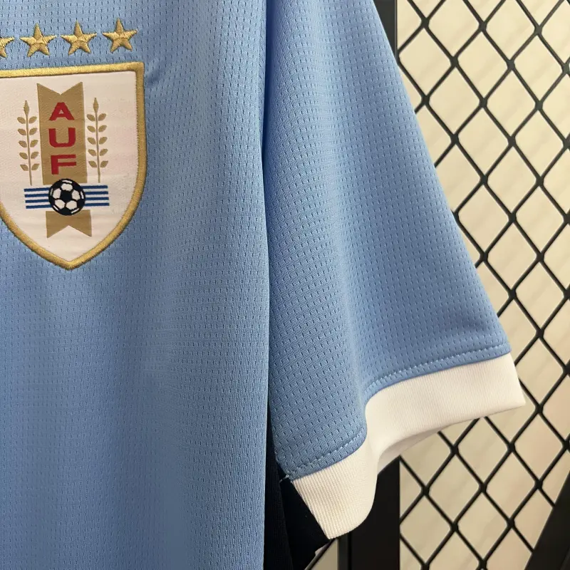 2024 Uruguay Home blue soccer jersey