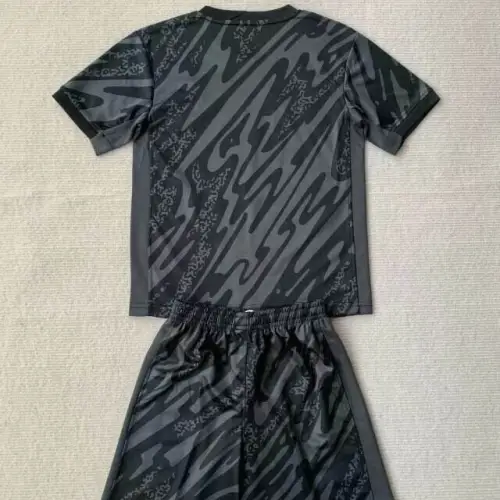 2024 France black goalkeeper Kids Kit