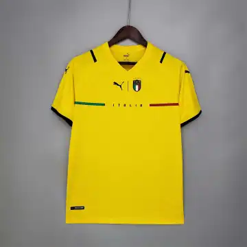 2021 Retro Italië geel voetbalshirt voor keepers