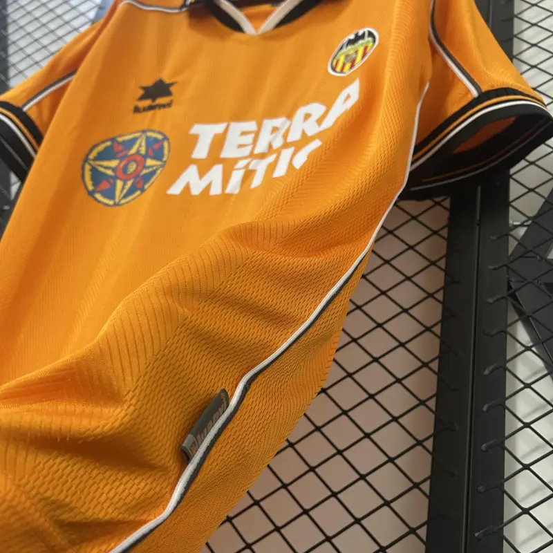 99/00 Valencia Retro Weg oranje voetbaltrui