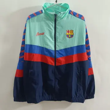 25/26 Barcelona Retro blue green red Windbreaker