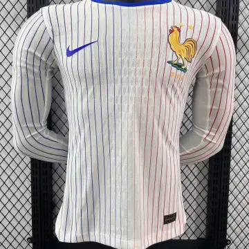 2024 France Away White Long Sleeve Player Version Jersey