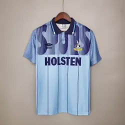 92/93 Tottenham Retro third away blue soccer jersey - product photo US20.99 - 92/93 Tottenham Retro third away blue soccer jersey